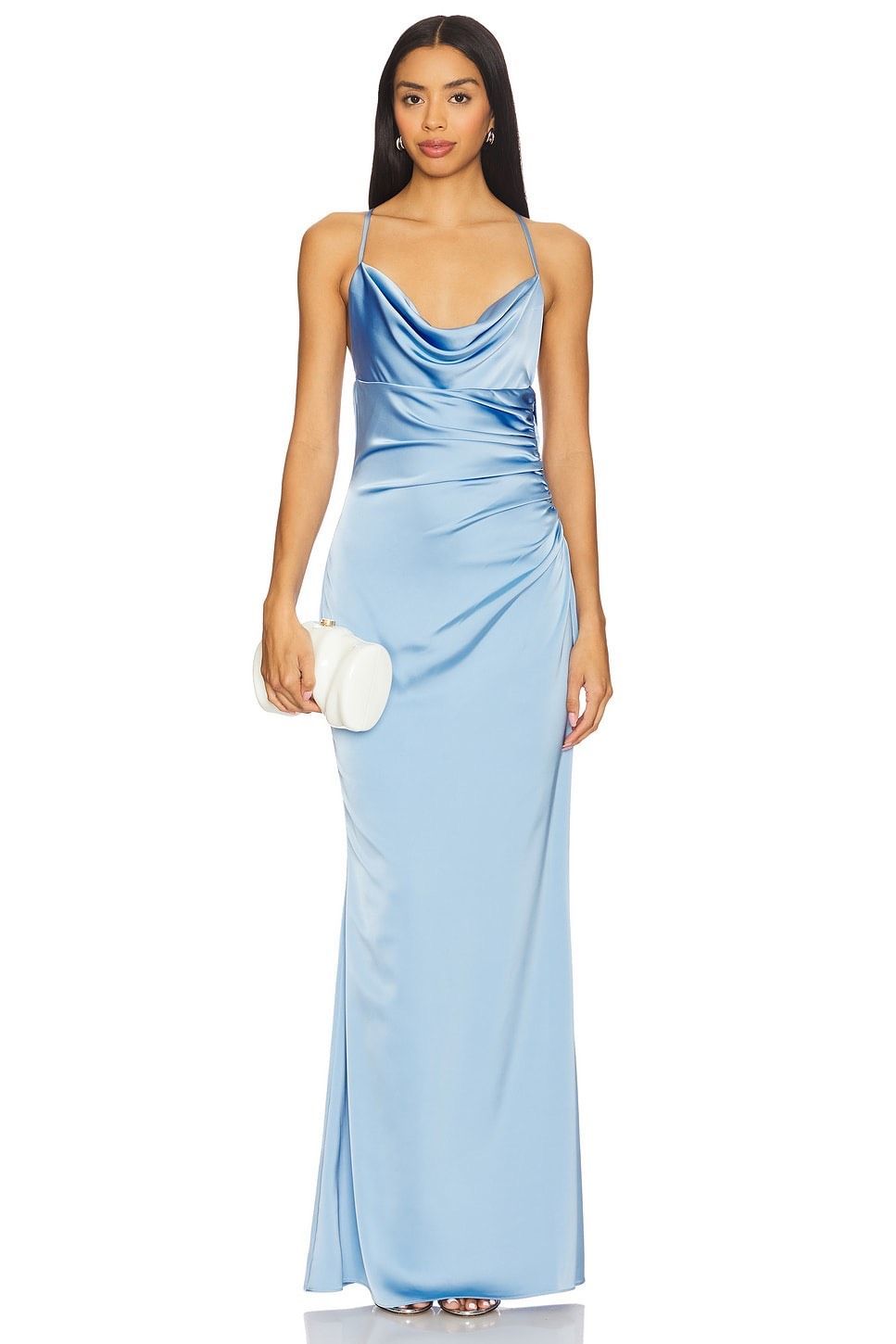 Katie May Ryder Gown In French Blue Size Small $298
